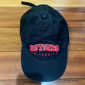 Unisex Rutgers Baseball Cap Black and Red !!